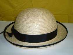 画像4: 麦わら帽子　セーラー型　紺リボン